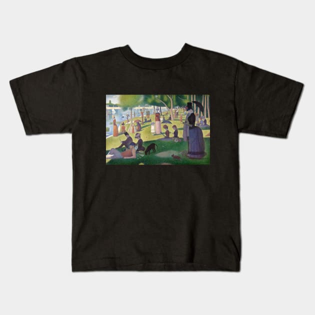 Mobile Seurat Kids T-Shirt by phneep